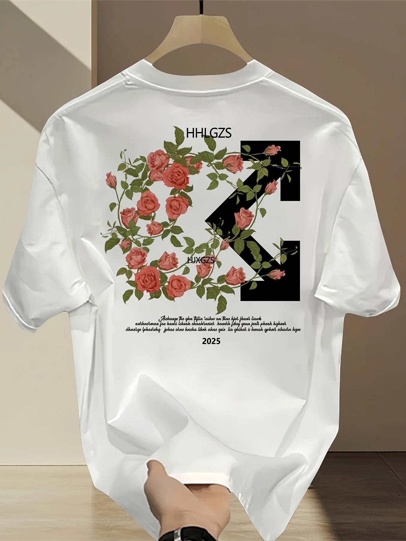 Black Floral Graphic Tee